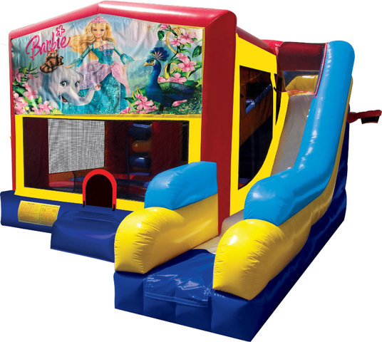 Barbie Inflatable combo 7in1 bounce house rental New Orleans LA